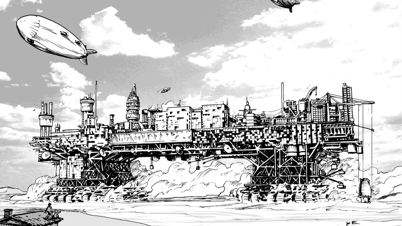 Illustration for article titled This awesome roaming city would actually work in real life